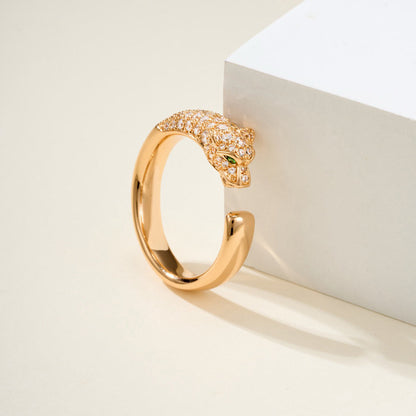 [Elite]PANTHERE HALF DIAMOND SMALL RING