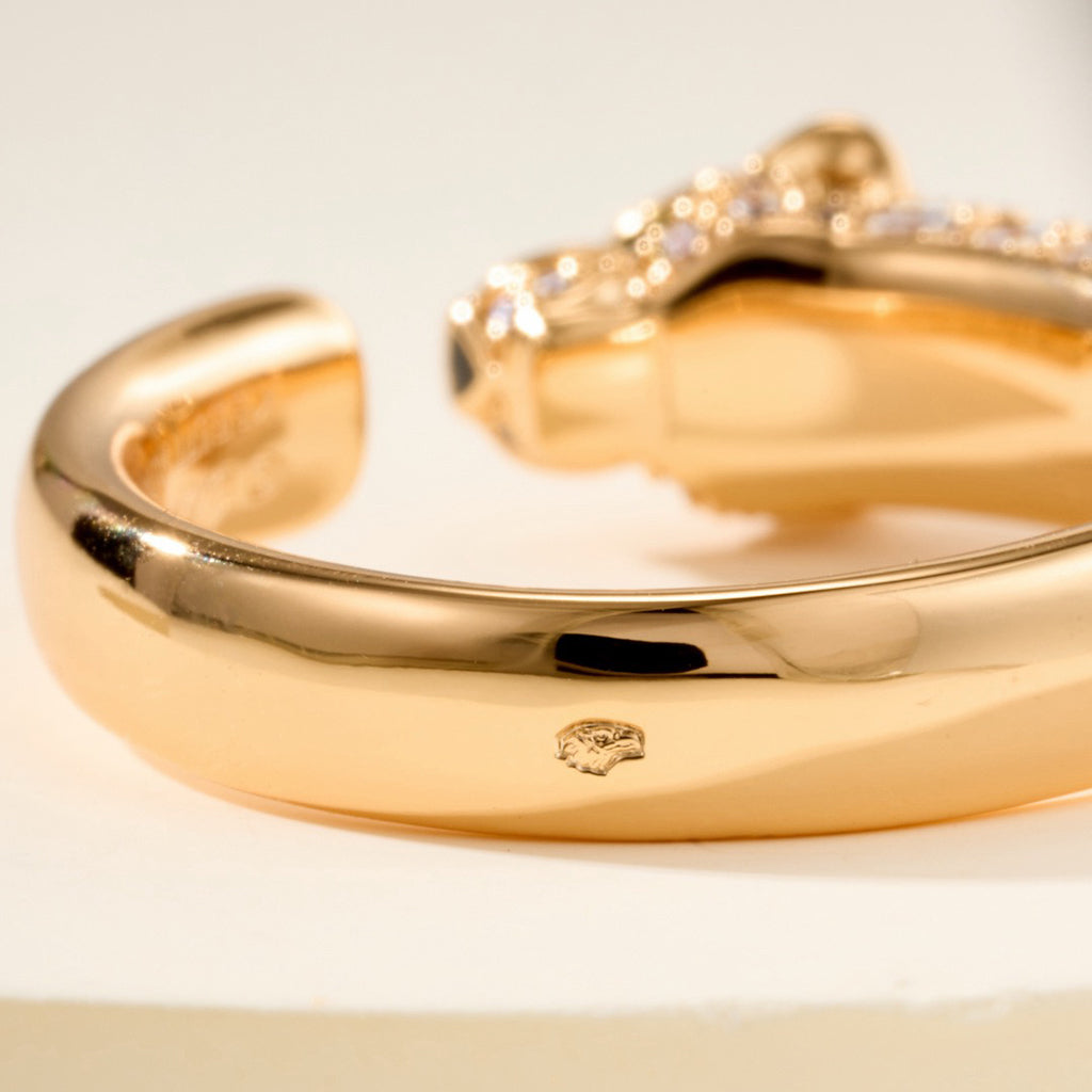 [Elite]PANTHERE HALF DIAMOND SMALL RING