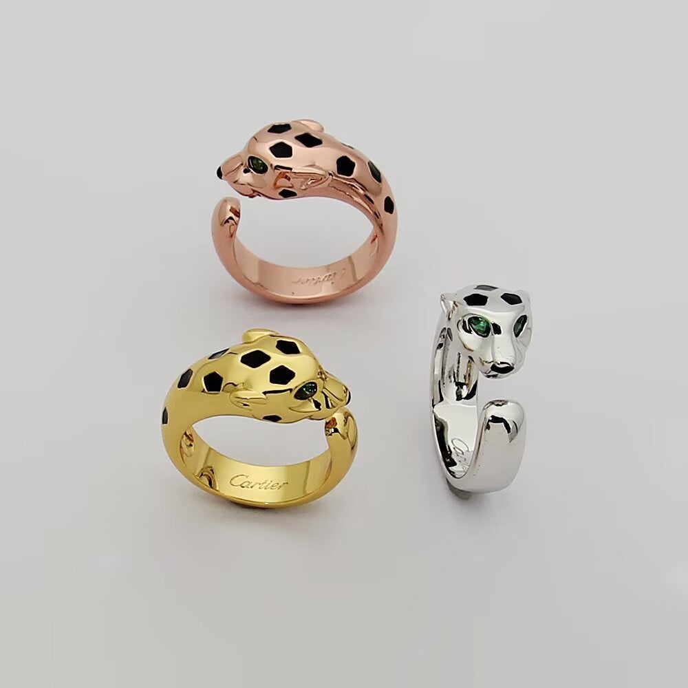 [Elite]PANTHERE SPOTTED MEDIUM RING