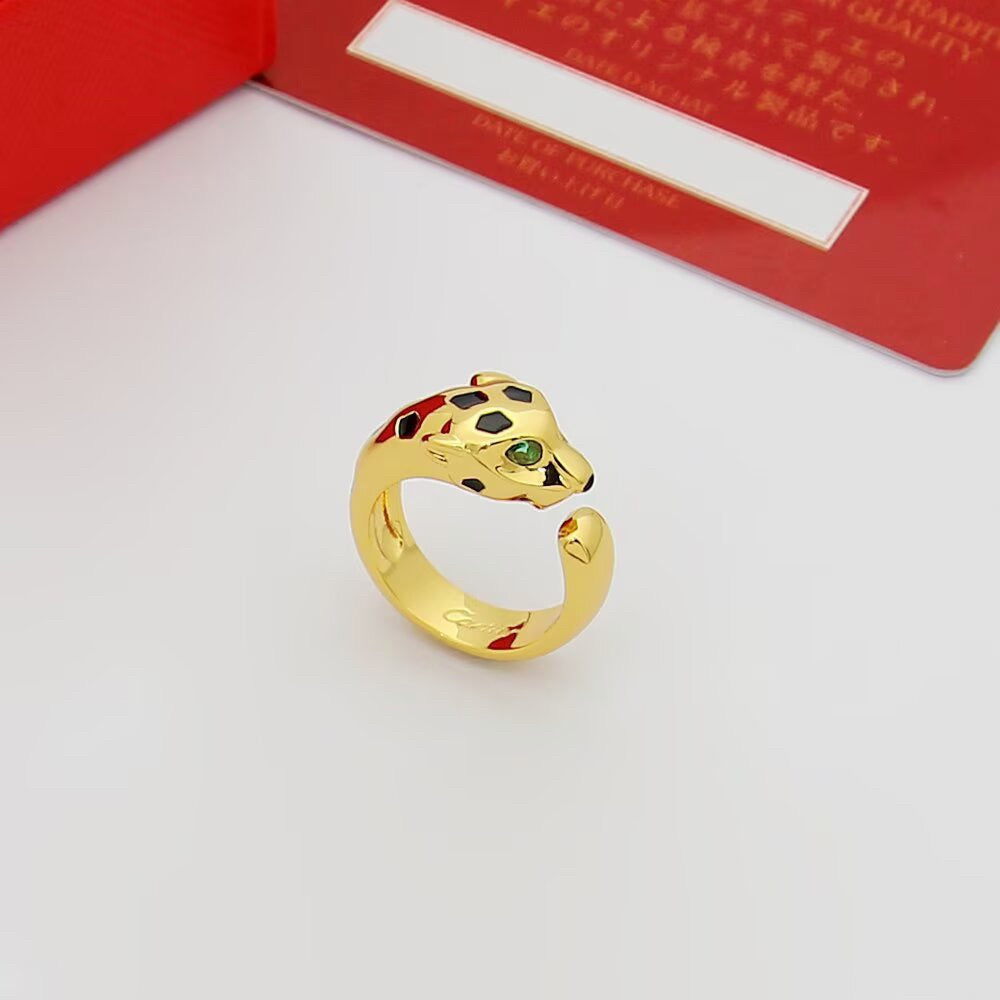 [Elite]PANTHERE SPOTTED MEDIUM RING