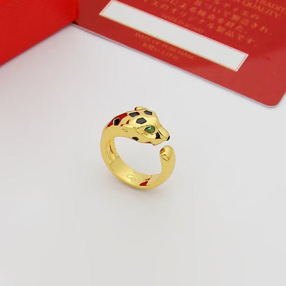 [Elite]PANTHERE SPOTTED MEDIUM RING
