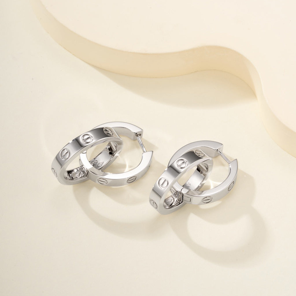 [Elite]LOVE 3.3MM DANGLE EARRINGS