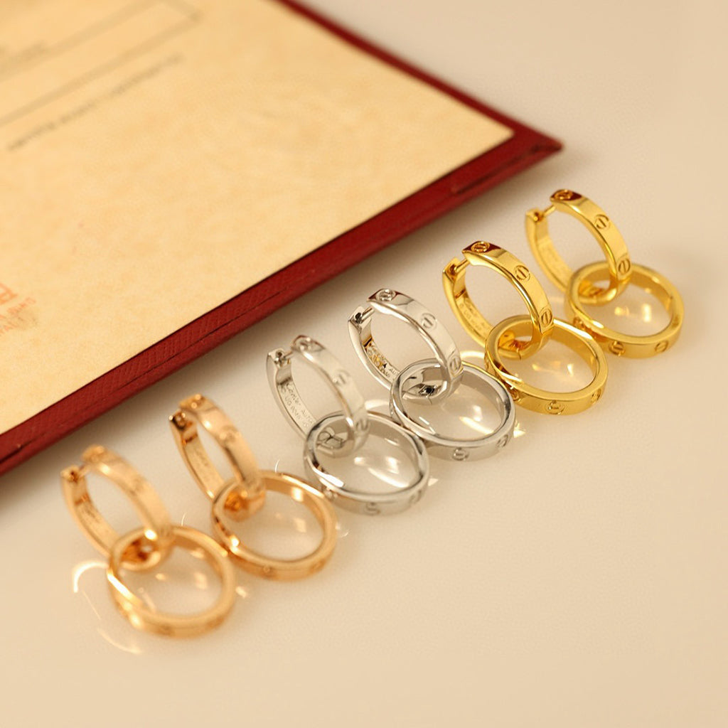 [Elite]LOVE 3.3MM DANGLE EARRINGS