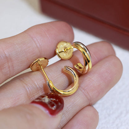 [Elite]TRINITY ON DIAMOND MINI EARRINGS