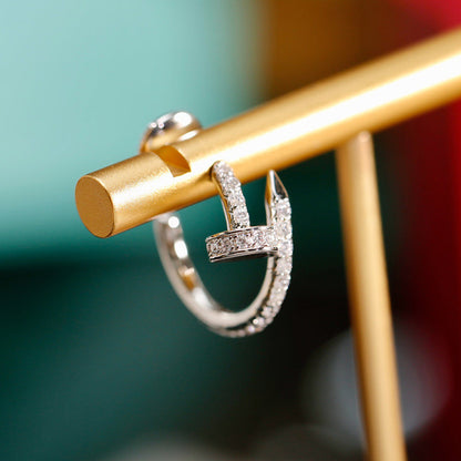 [Elite]JUSTE FULL DIAMOND SMALL EARRINGS