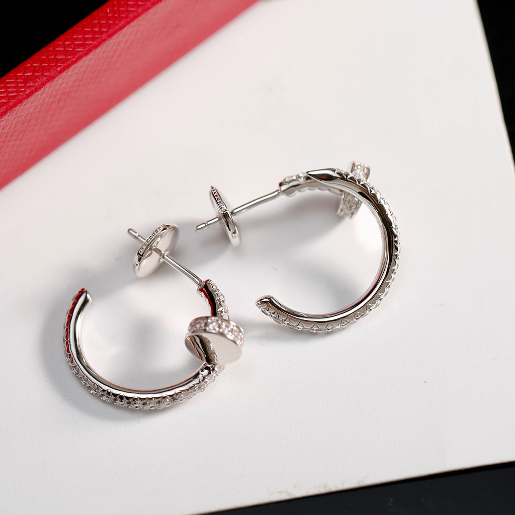 [Elite]JUSTE FULL DIAMOND SMALL EARRINGS