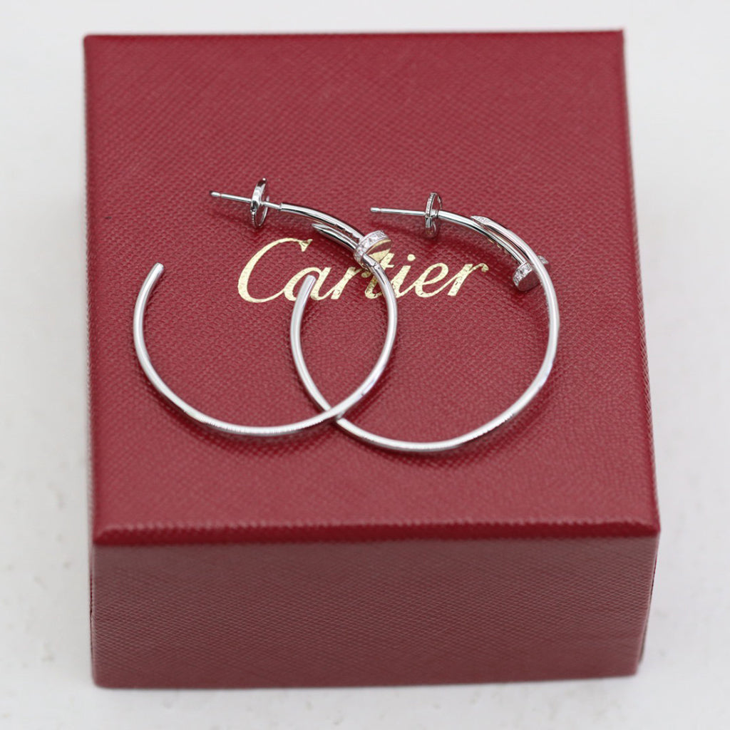 [Elite]JUSTE HALF DIAMOND LARGE EARRINGS