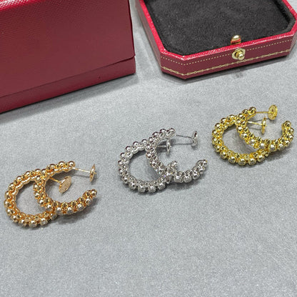 [Elite]CLASH FULL DIAMOND MEDIUM EARRINGS