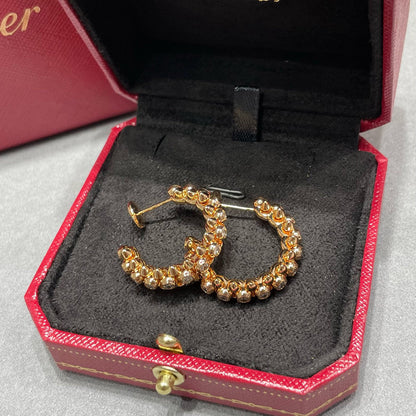 [Elite]CLASH FULL DIAMOND MEDIUM EARRINGS