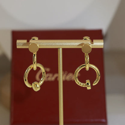 [Elite]JUSTE NO DIAMOND DOUBLE EARRINGS