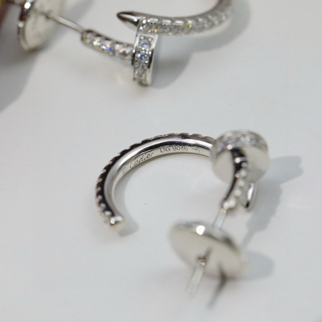 [Elite]JUSTE FULL DIAMOND DOUBLE EARRINGS