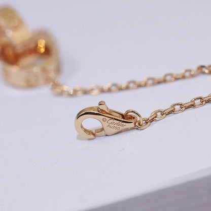[Elite]LOVE DOUBLE RING NECKLACE