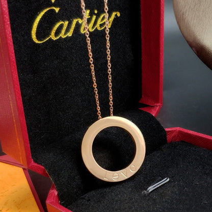 [Elite]LOVE NECKLACE 16MM 3 DIAMONDS