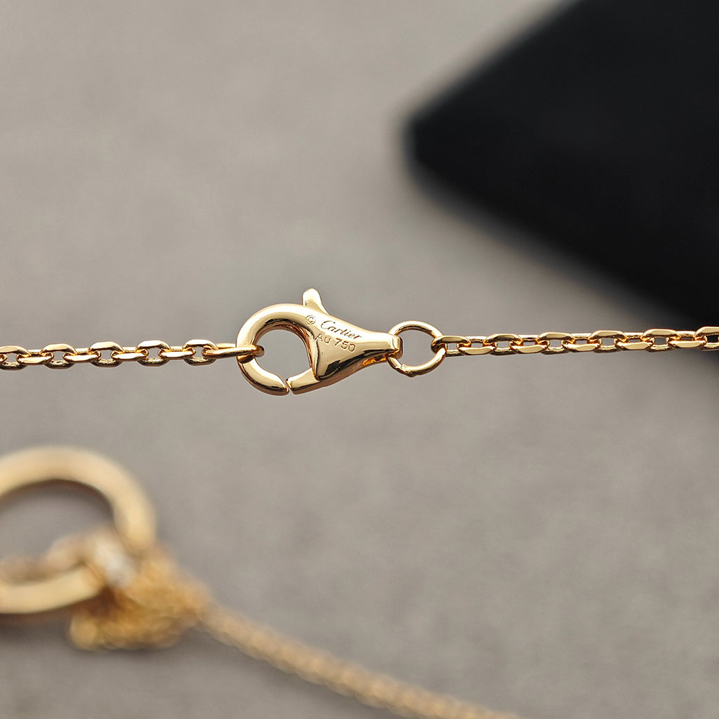 [Elite]JUSTE NECKLACE HALF DIAMOND
