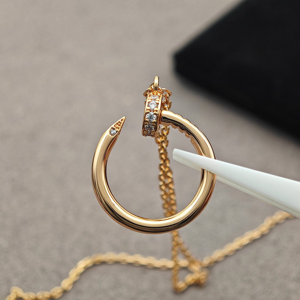 [Elite]JUSTE NECKLACE HALF DIAMOND