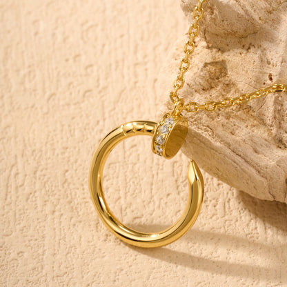 [Elite]JUSTE NECKLACE HALF DIAMOND