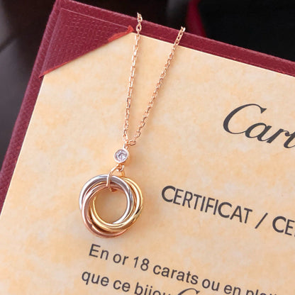 [Elite]TRINITY  NECKLACE 1 DIAMOND