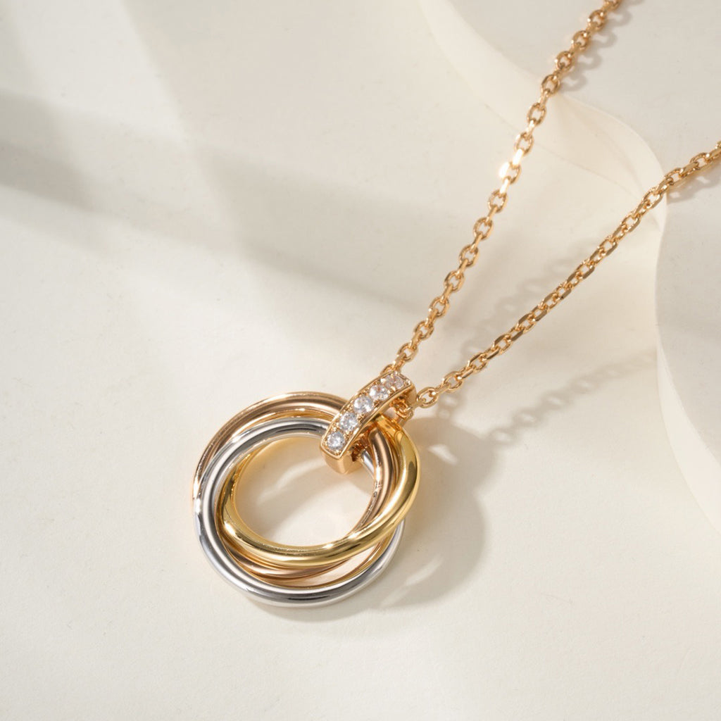 [Elite]TRINITY MEDIUM  DIAMONDS NECKLACE