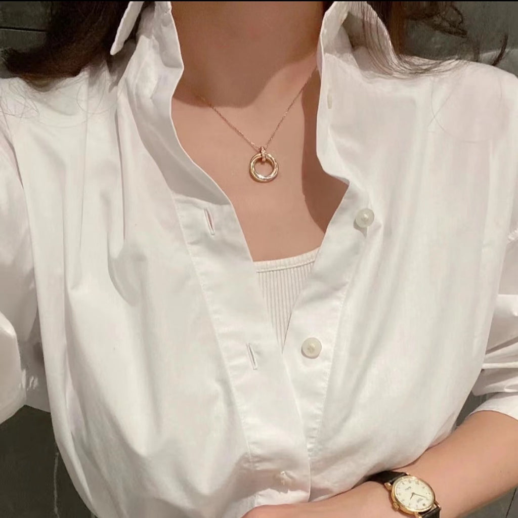 [Elite]TRINITY MEDIUM  DIAMONDS NECKLACE