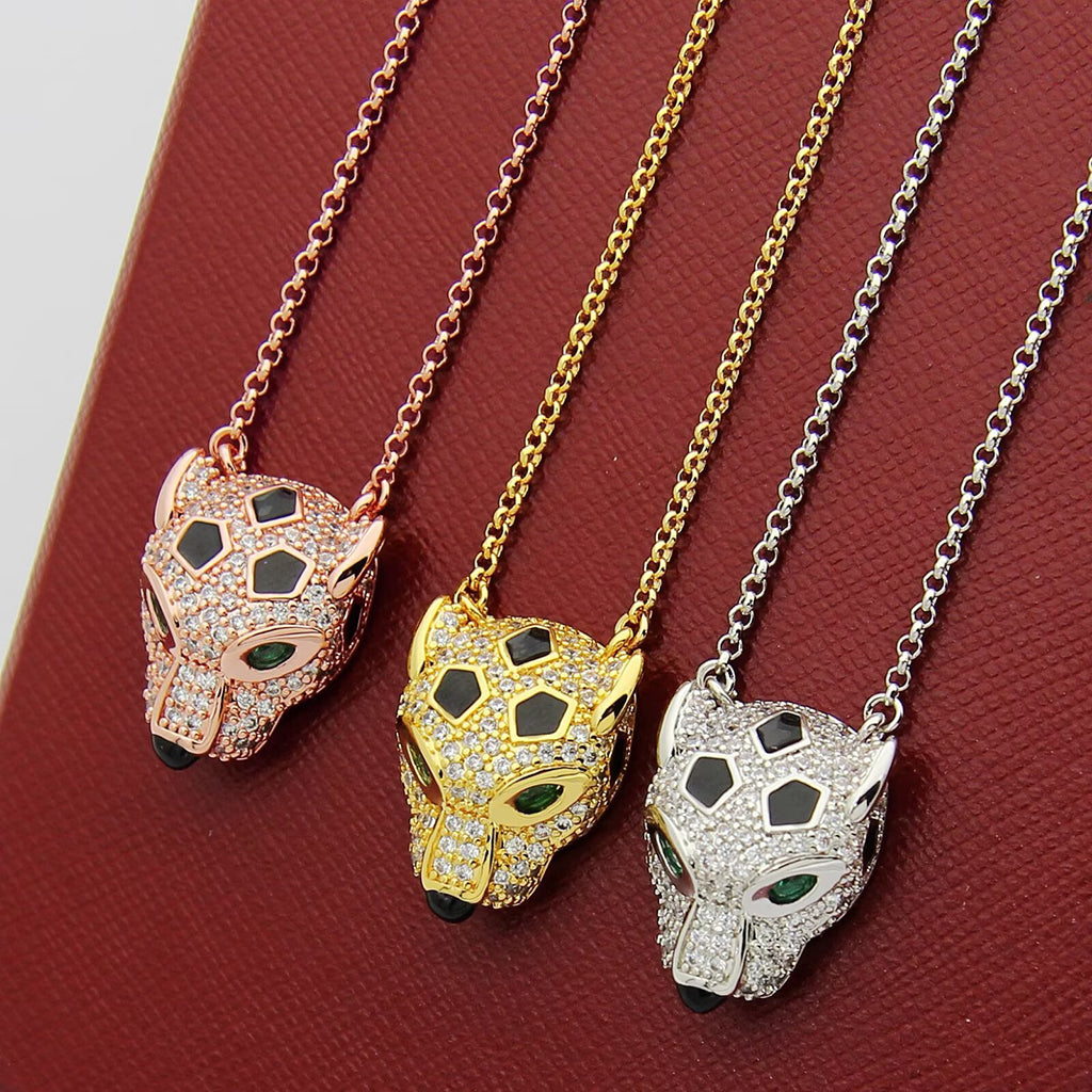 [Elite]PANTHERE FULL DIAMOND NECKLACE