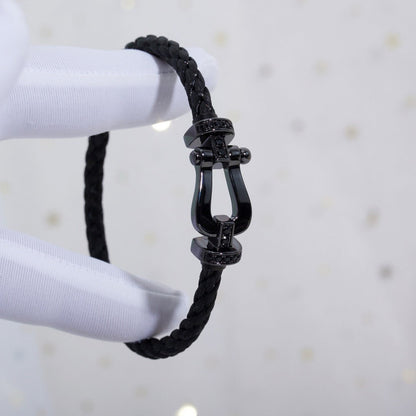 [Elite]FORCE LARGE SERIES HORSESHOE BLACK SAMURAI BRACELET