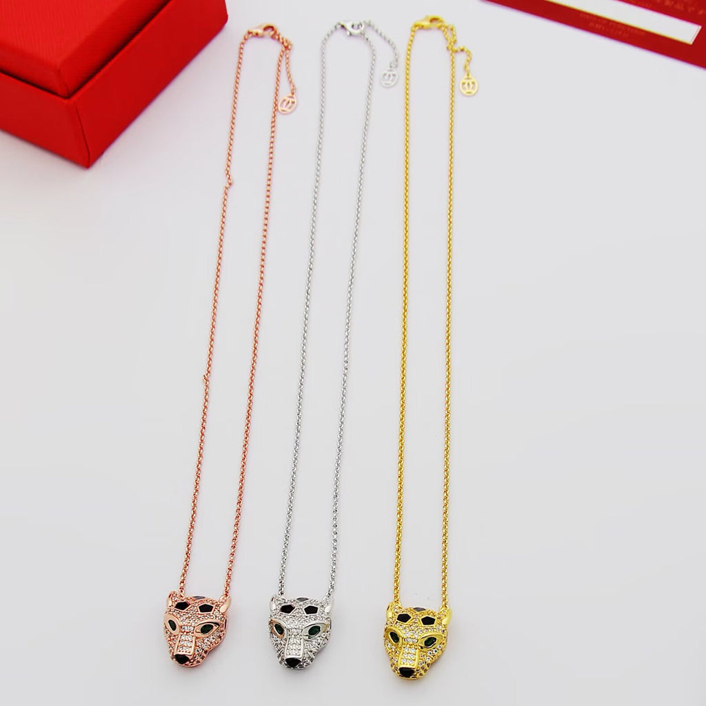 [Elite]PANTHERE FULL DIAMOND NECKLACE