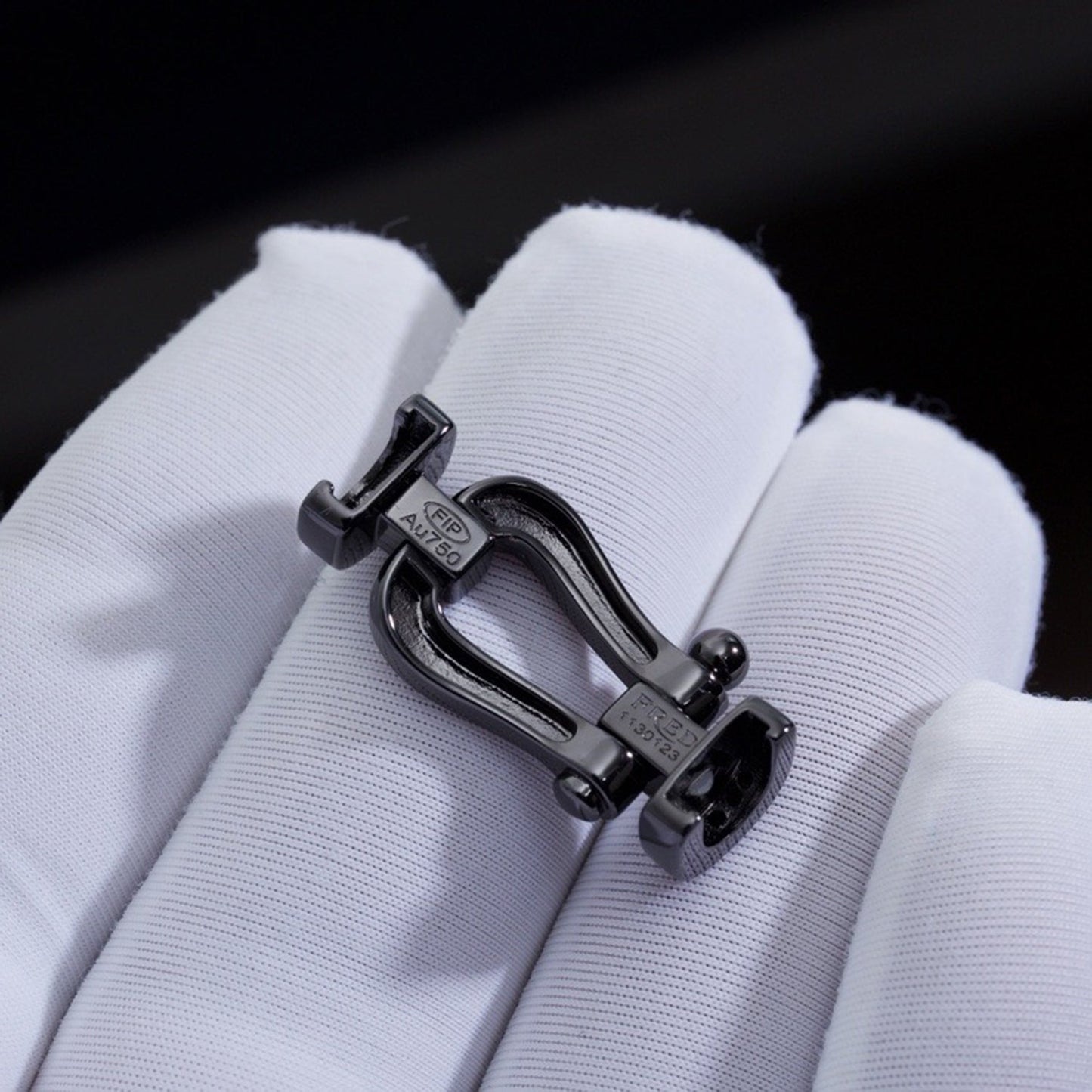 [Elite]FORCE LARGE SERIES HORSESHOE BLACK SAMURAI BRACELET