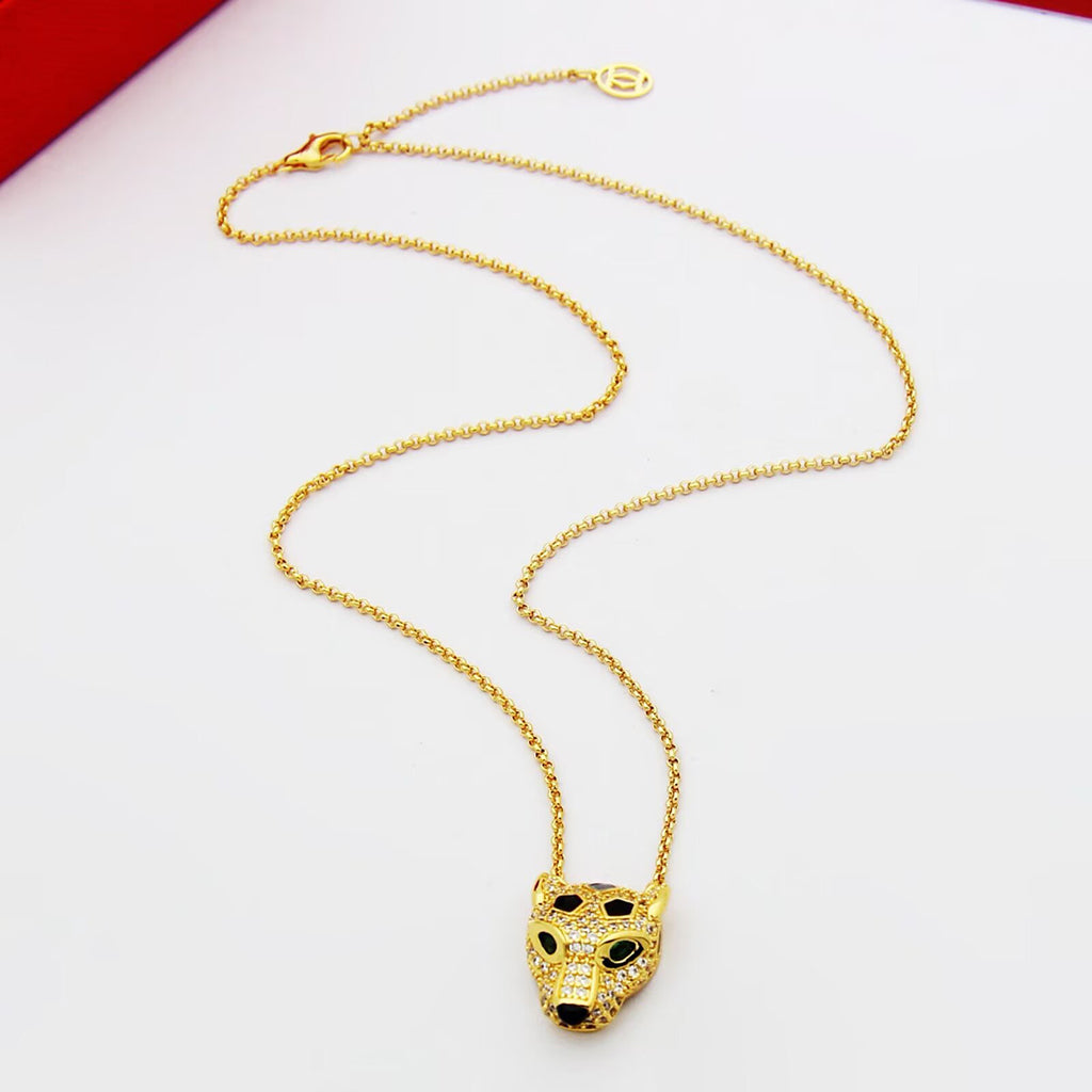[Elite]PANTHERE FULL DIAMOND NECKLACE