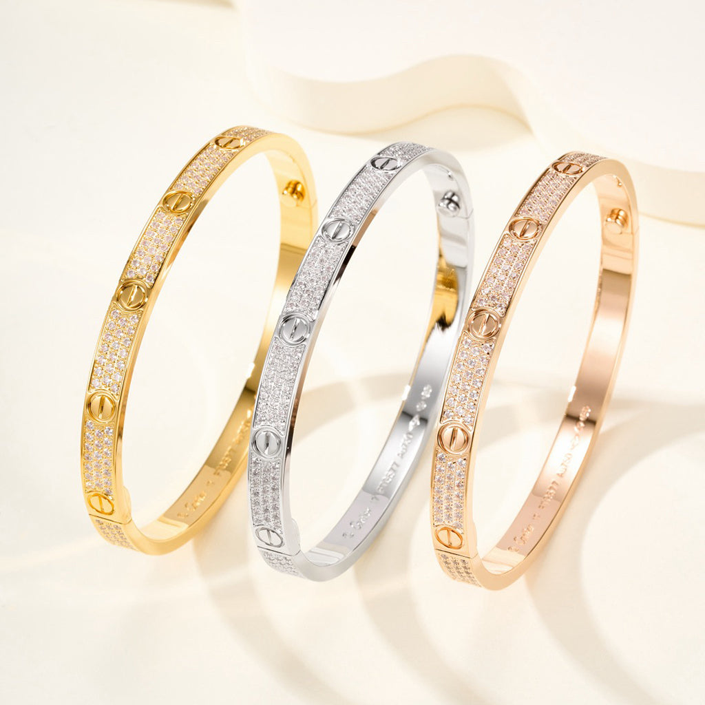 [Elite]LOVE BRACELET 4.8MM DIAMOND-PAVED