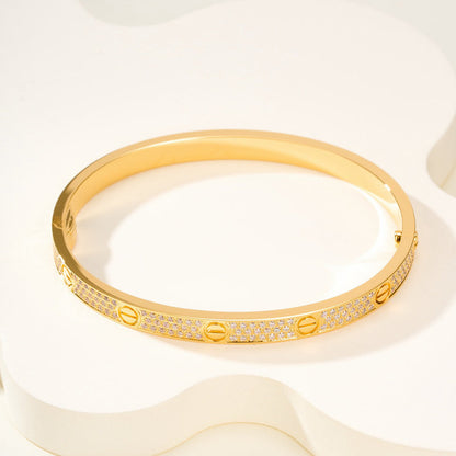 [Elite]LOVE BRACELET 4.8MM DIAMOND-PAVED