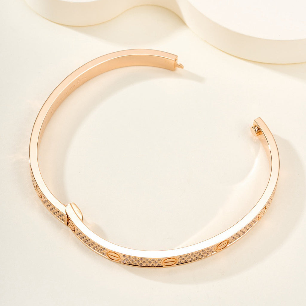 [Elite]LOVE BRACELET 4.8MM DIAMOND-PAVED