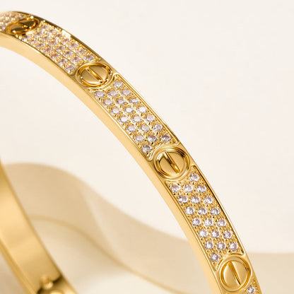 [Elite]LOVE BRACELET 4.8MM DIAMOND-PAVED