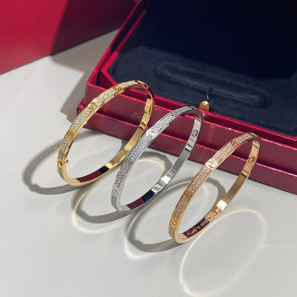 [Elite]LOVE BRACELET 3.65MM DIAMOND-PAVED