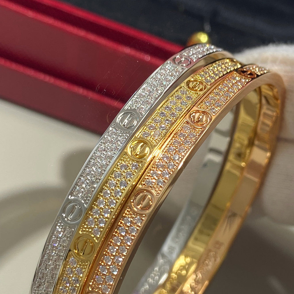 [Elite]LOVE BRACELET 3.65MM DIAMOND-PAVED