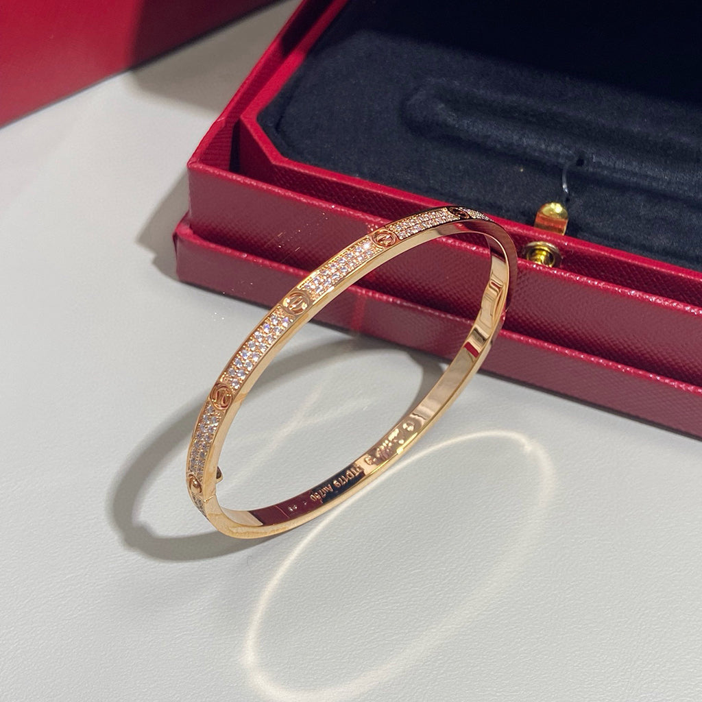 [Elite]LOVE BRACELET 3.65MM DIAMOND-PAVED