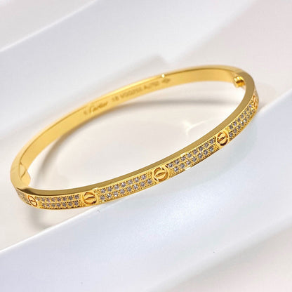 [Elite]LOVE BRACELET 3.65MM DIAMOND-PAVED