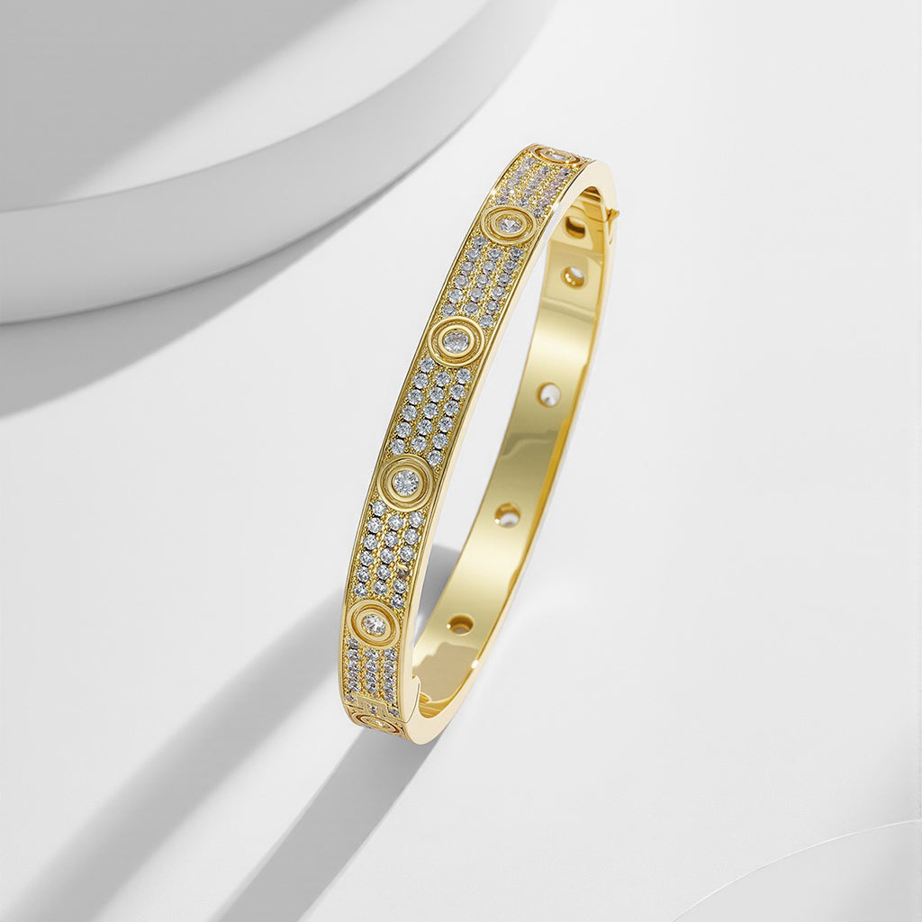 [Elite]LOVE BRACELET 6.1MM DIAMOND-PAVED 10 BIG DIAMONDS