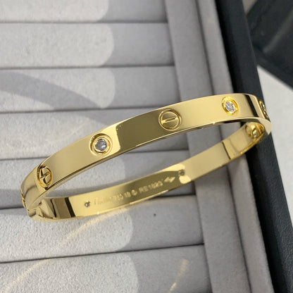 [Elite]LOVE BRACELET 6.1MM 4 DIAMONDS