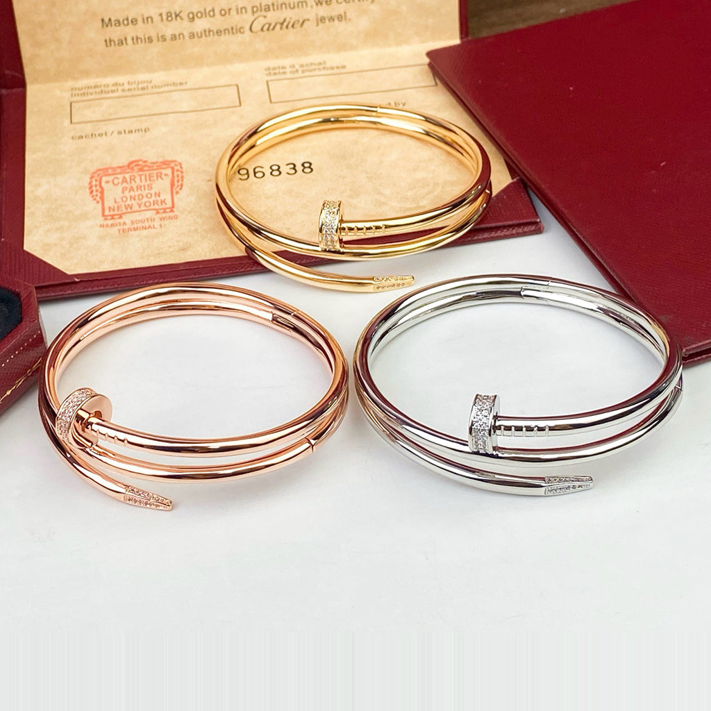 [Elite]JUSTE BRACELET 3.5MM DOUBLE ROW DIAMOND