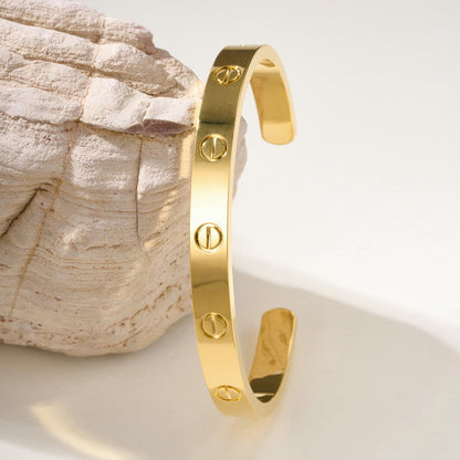 [Elite]LOVE BRACELET 6.1MM OPEN CUFF