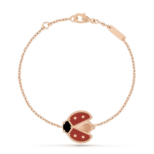 [Elite]LUCKY SPRING 1 MOTIF PINK GOLD BRACELET