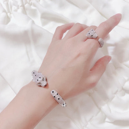 [Elite]PANTHERE BIG BRACELET DIAMONDS