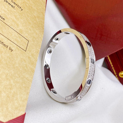 [Elite]LOVE BRACELET 6.1MM DIAMOND-PAVED CERAMIC