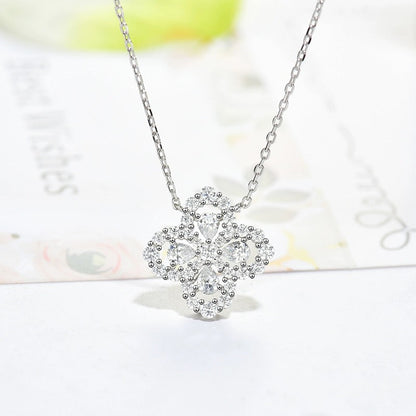 [Elite]LOOP NECKLACE FULL MOTIF DIAMOND 16MM MULTIPLE COLORS