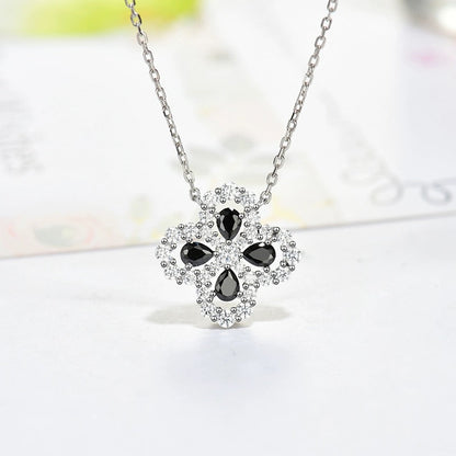 [Elite]LOOP NECKLACE FULL MOTIF DIAMOND 16MM MULTIPLE COLORS