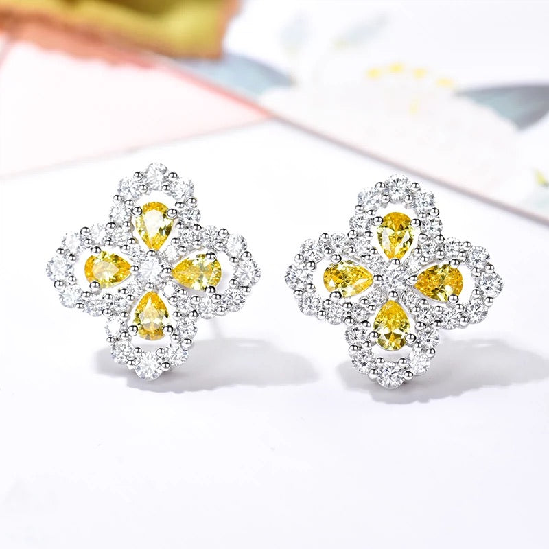 [Elite]LOOP EARRINGS FULL MOTIF DIAMOND 16MM