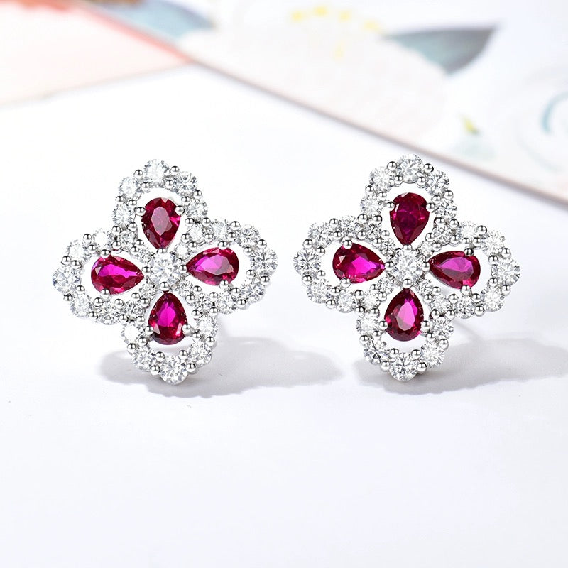 [Elite]LOOP EARRINGS FULL MOTIF DIAMOND 16MM