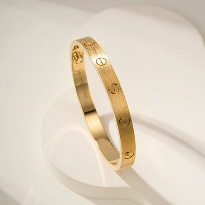 [Elite]LOVE BRACELET 6.1MM BRUSHED