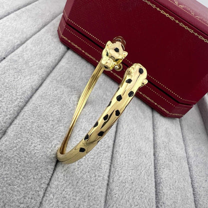 [Elite]PANTHERE DOUBLE HEADED OPEN BRACELET
