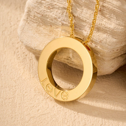 [Elite]LOVE NECKLACE 16MM  FULL DIAMOND